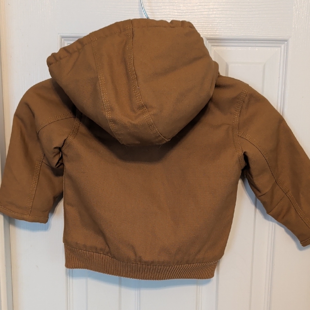 Carhartt 12 Month Tan Hooded Jacket - Picture 4 of 5